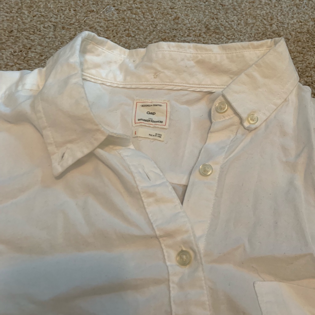 White Button Down Blouse